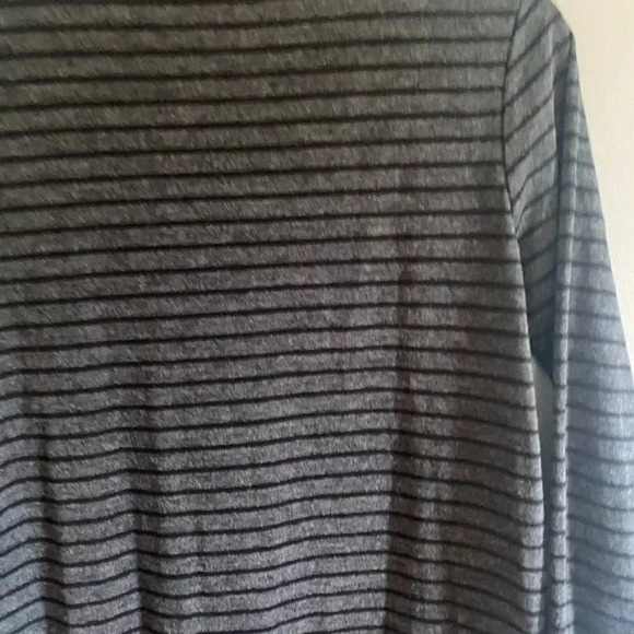 Ann Taylor LOFT Gray and Black Striped Dress - Picture 10 of 11